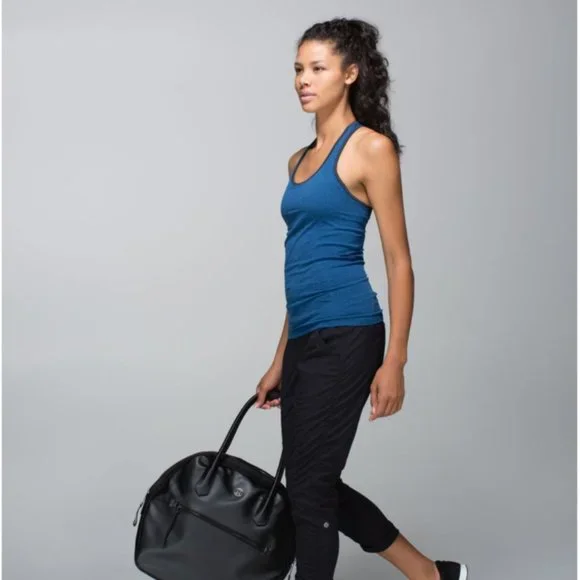 Lululemon Ebb & Flow Racerback Tank  Heathered Rugged Blue/Heathered Inkwell 6 - Picture 3 of 16